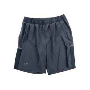 Peak Velocity Men's Lightweight Gray Running Athletic Shorts‎ Size L